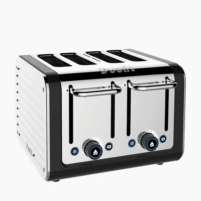 Dualit Architect 4 Slice Toaster Black & Brushed Stainless Steel (6892233949242)