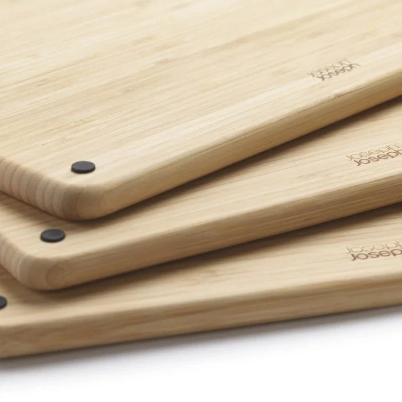 Joseph Joseph Folio Steel Bamboo 3 Piece Chopping Board Set (4444694282298)