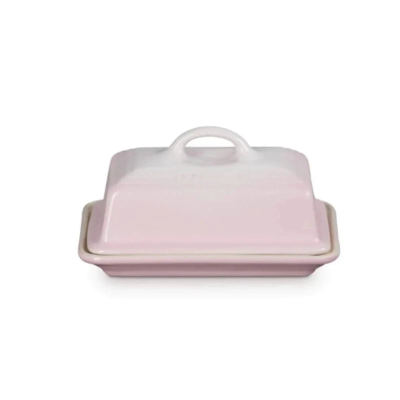 Le Creuset Stoneware Butter Dish Shell Pink