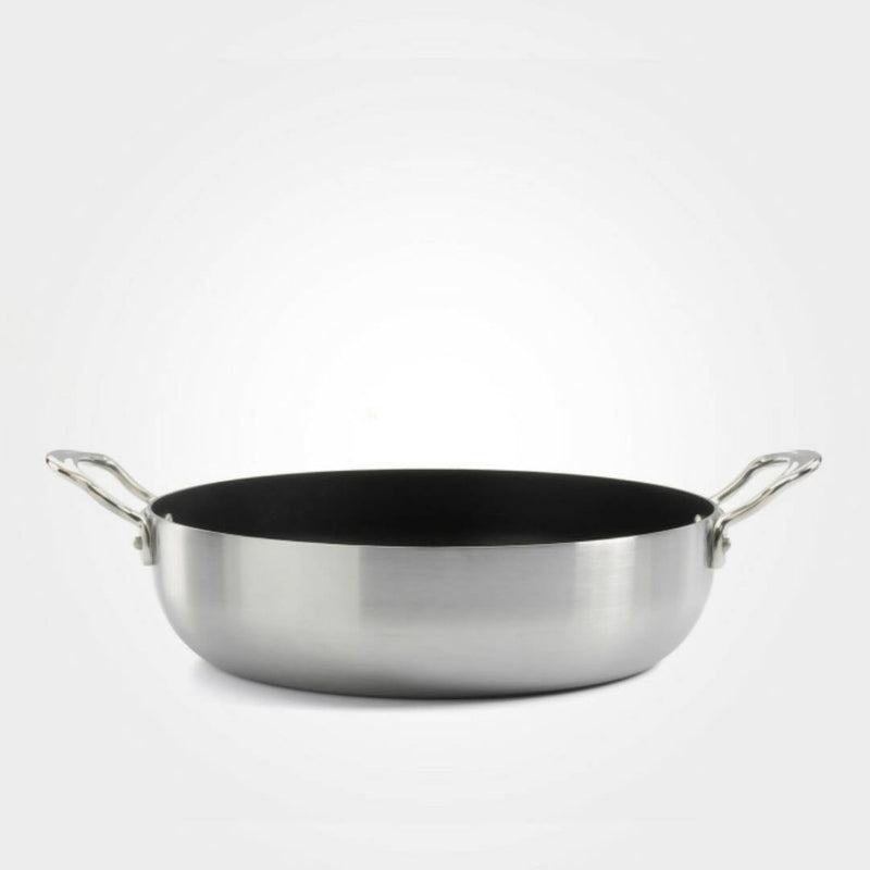 Samuel Groves Classic Non-Stick Stainless Steel Triply Chefs Pan with Side Handles (7208841576506)