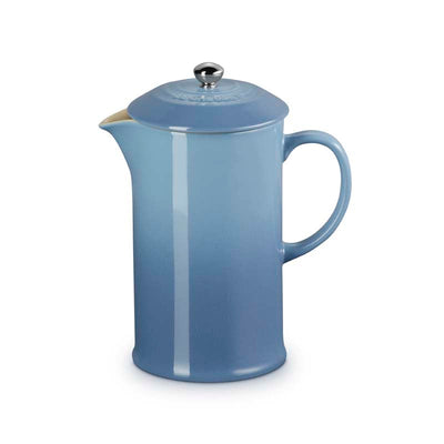 Le Creuset Stoneware Cafetiere with Metal Press 1L Chambray (7177294381114)