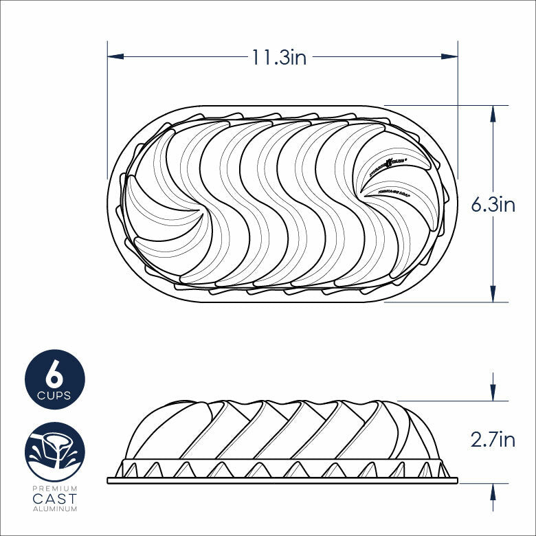 Nordic Ware Graphite Heritage Loaf Pan (6768057286714)