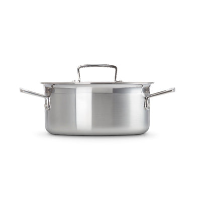 Le Creuset 3-ply Stainless Steel Shallow Casserole 20cm (7046425411642)