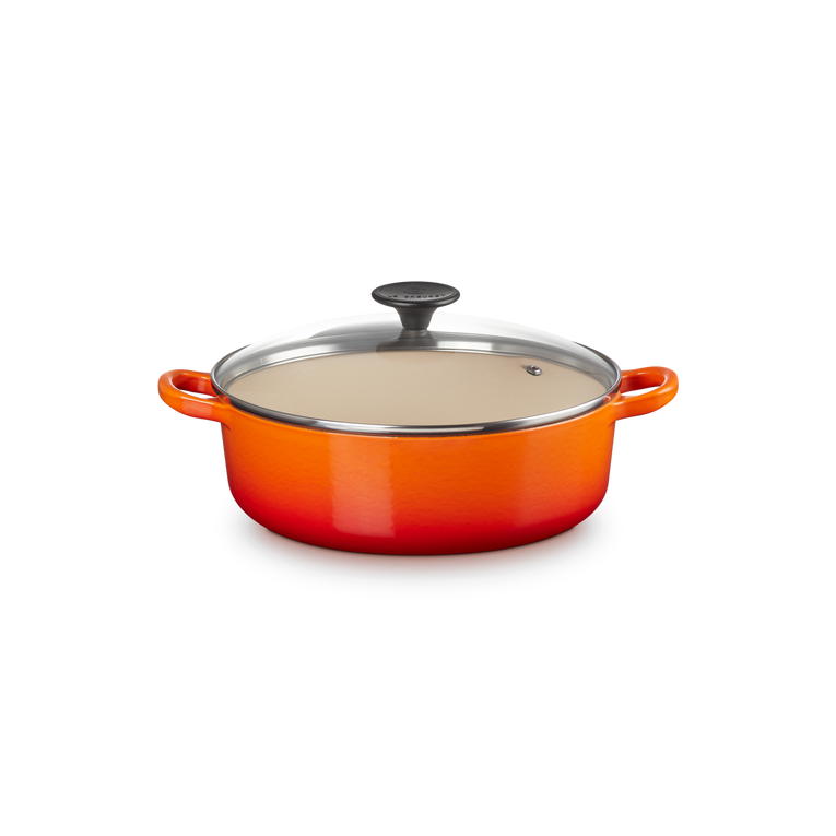 Le Creuset Risotto Pot 24cm Volcanic with Glass Lid – Art of