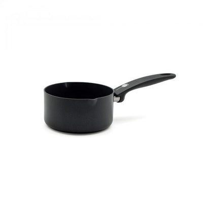 GreenPan Cambridge Black Ceramic Non-Stick Milkpan 14cm - 1L - Art of Living Cookshop (4507435335738)