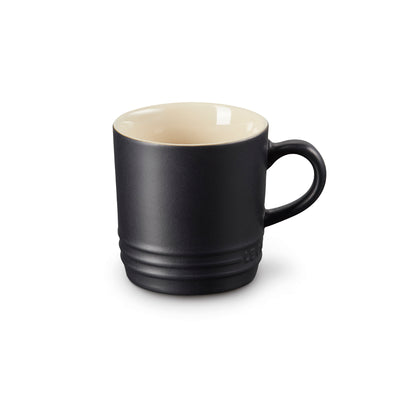 Le Creuset Stoneware Cappuccino Mug 200ml Satin Black (7005449551930)