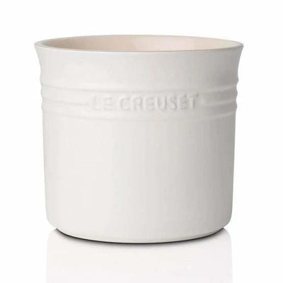 Le Creuset Stoneware Large Utensil Jar Cotton - Art of Living Cookshop (2382835089466)