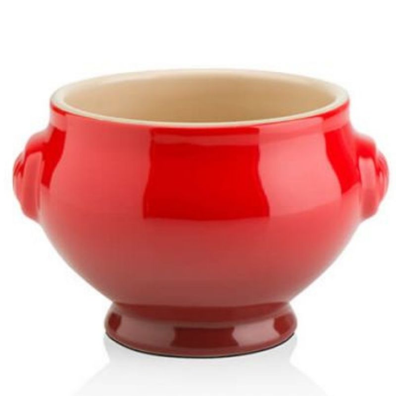 Le Creuset Stoneware Lion Head Soup Bowl Cerise – Art of Living