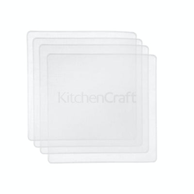 Master Class Square Stretchy Lids 20cm (4 Pack) - Art of Living Cookshop (6554462322746)