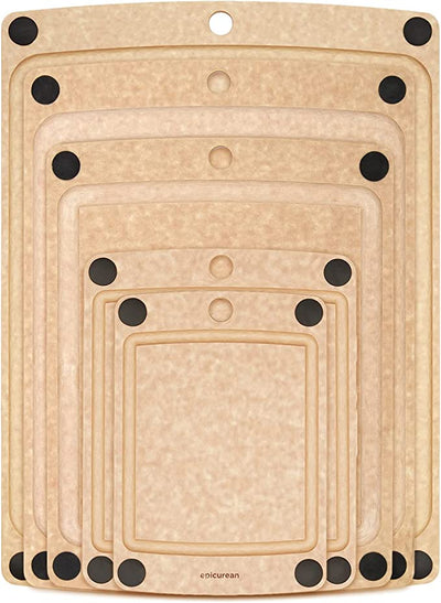 Epicurean Chopping Board Natural + Feet 9in x 6in (6859286347834)