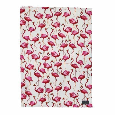 Sara Miller Tea Towel Flamingo - Art of Living Cookshop (2382982807610)