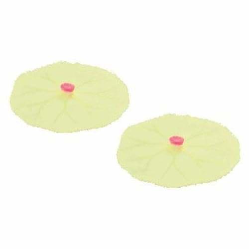 Silicone Drink Cover (2pce) Yellow Lillypad - Art of Living Cookshop (2368268697658)