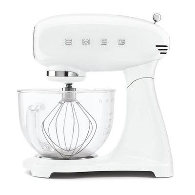 Smeg 50's Retro Style Stand Mixer White with Glass Bowl - Art of Living Cookshop (6554129072186)