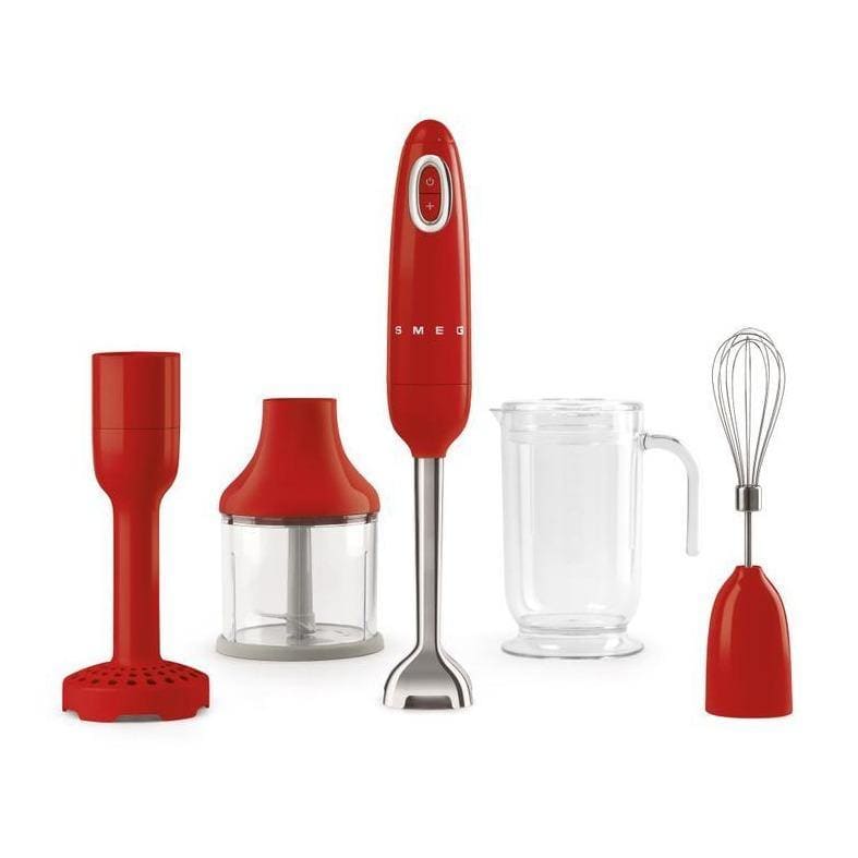 Smeg Hand Blender with Attachments Red Art of Living