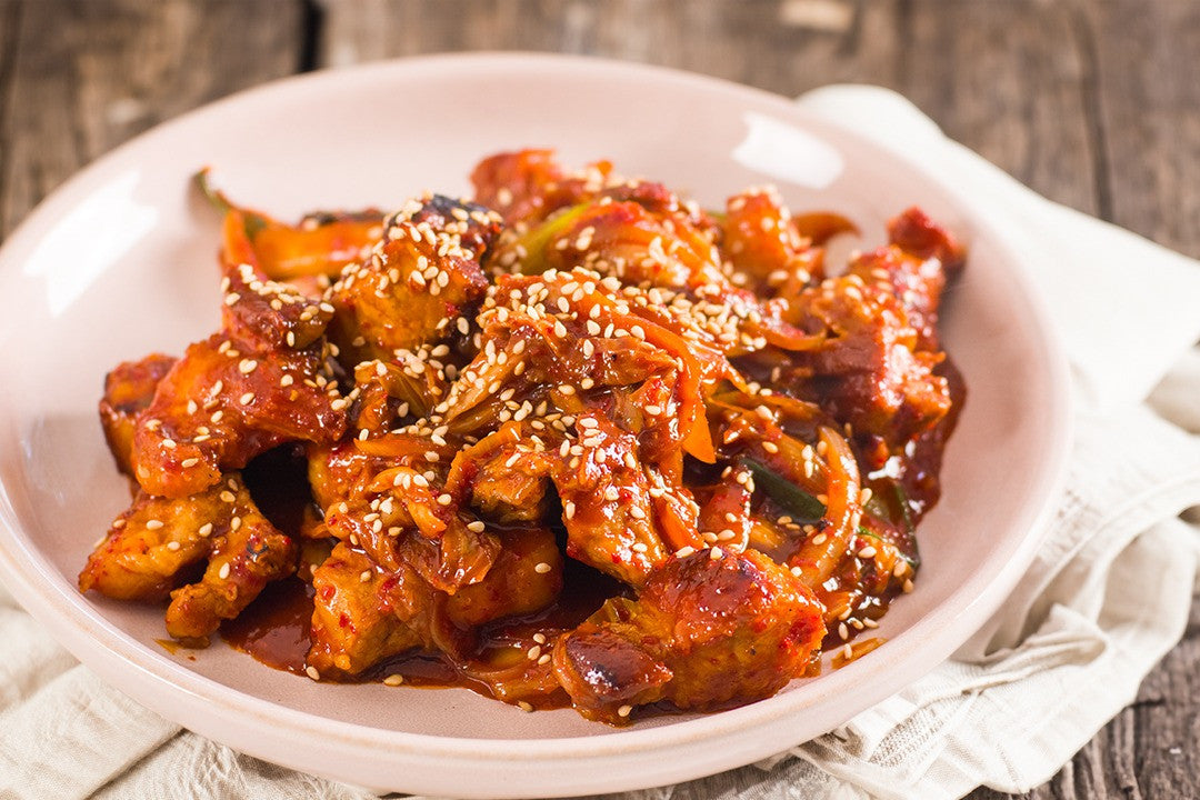 Stir Fried Pork Belly and Kimchi