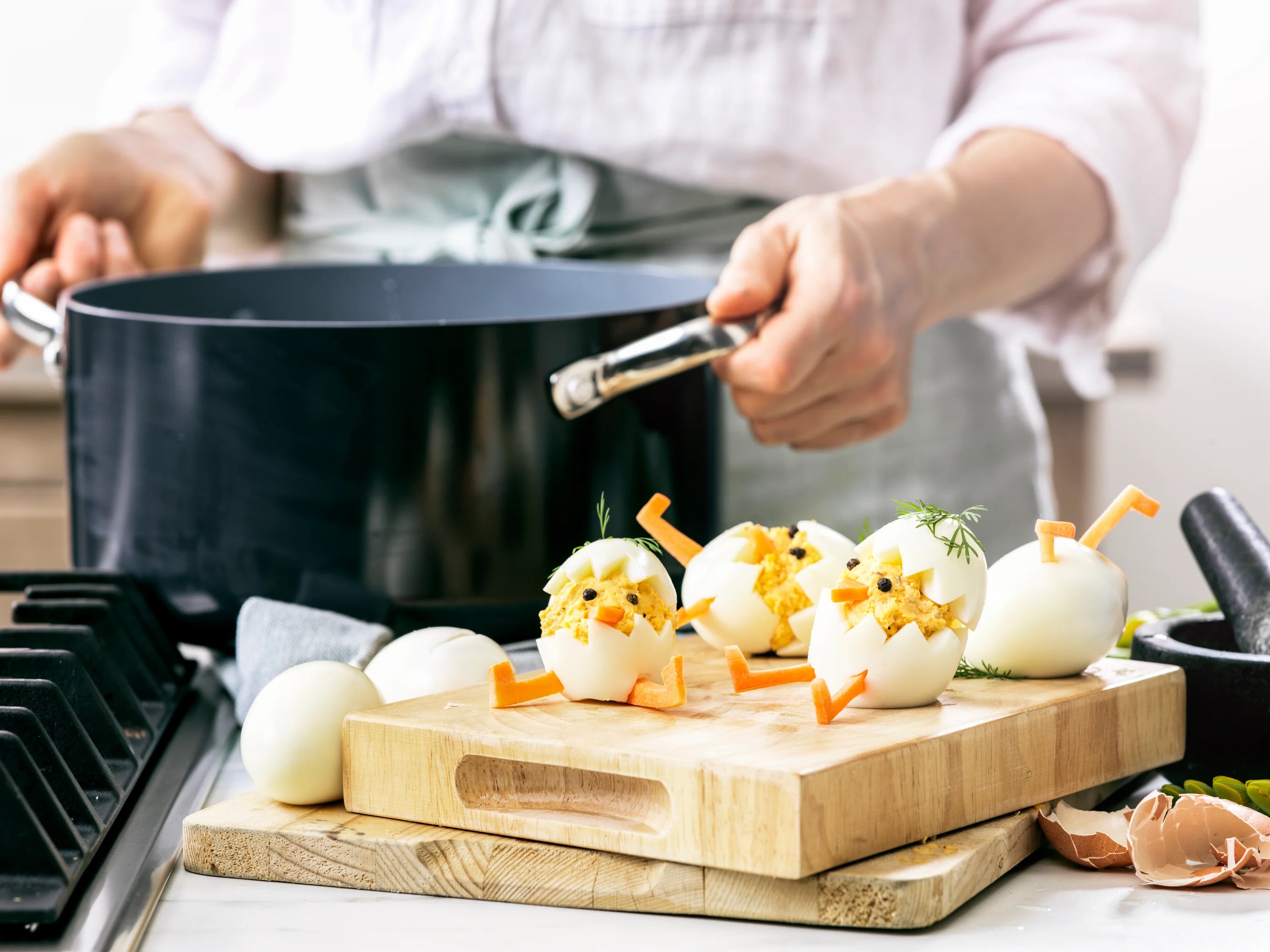 Easter Chick Devilled Eggs