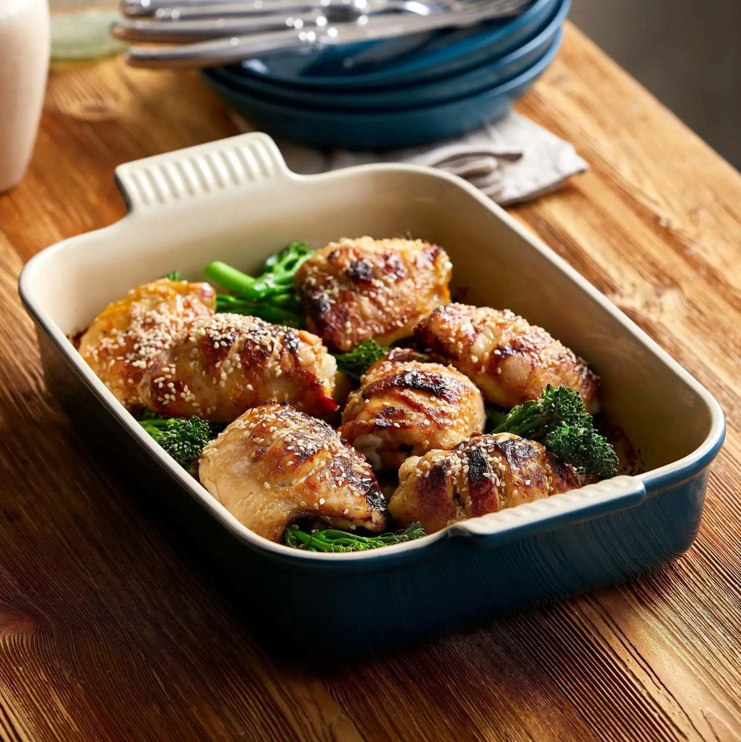 Miso-roasted Chicken, Potato & Broccoli