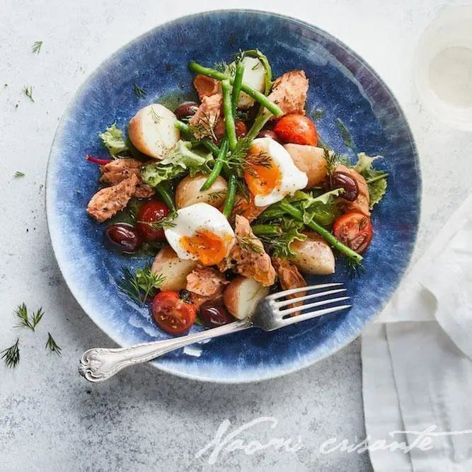 Poached Salmon Niçoise Salad Recipe