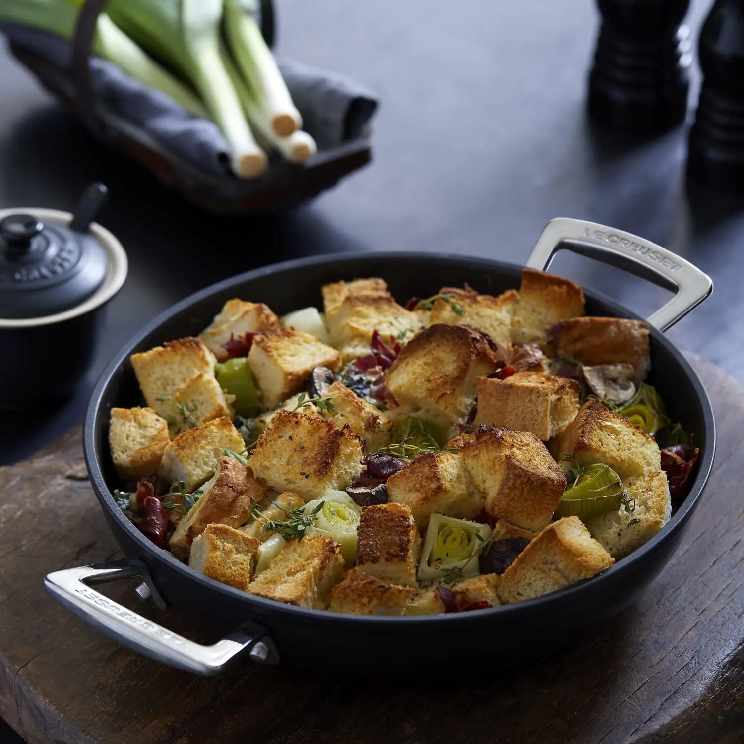 Savoury Bread & Butter Pudding