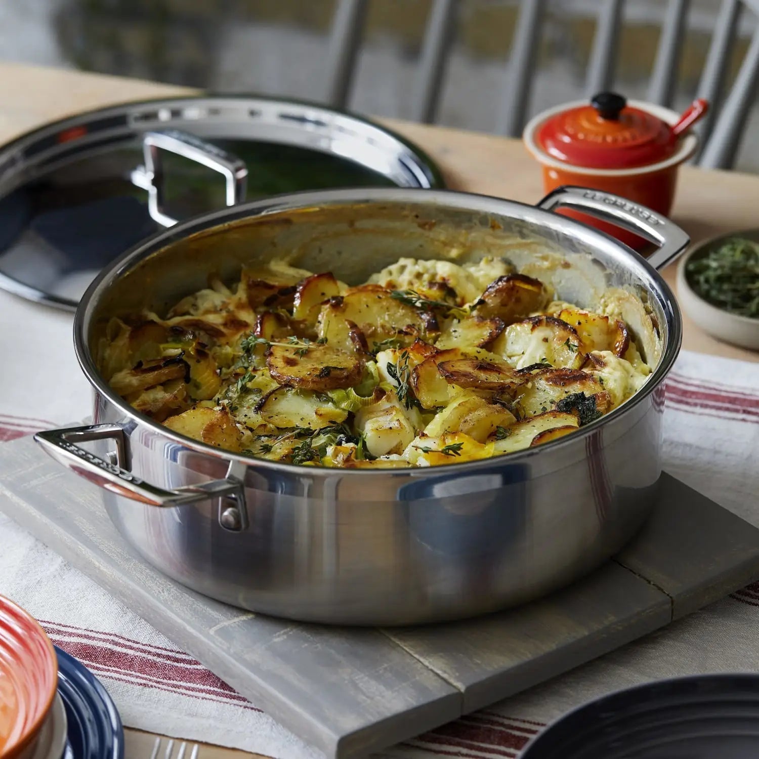 Scalloped Potato & Smoked Fish Pot