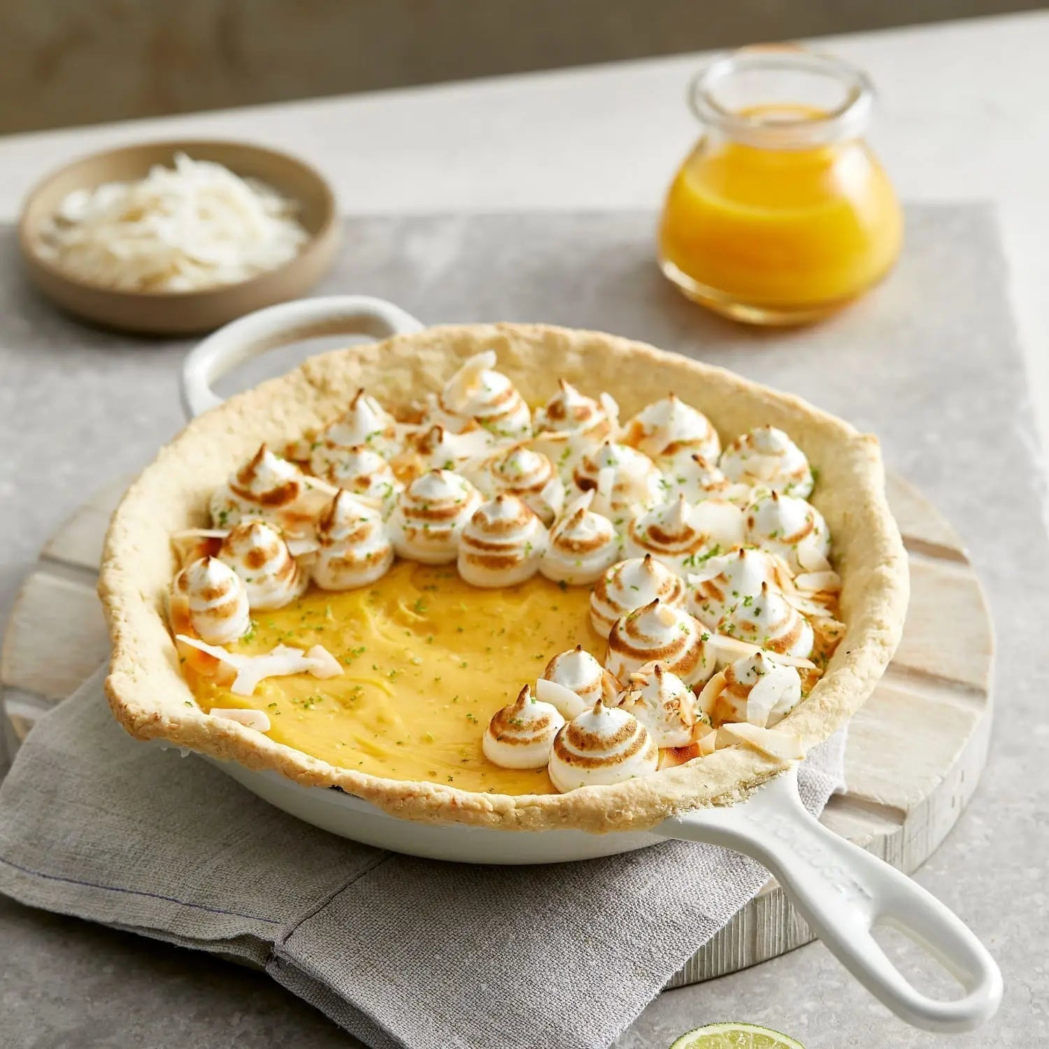 Tropical Curd Skillet Tart