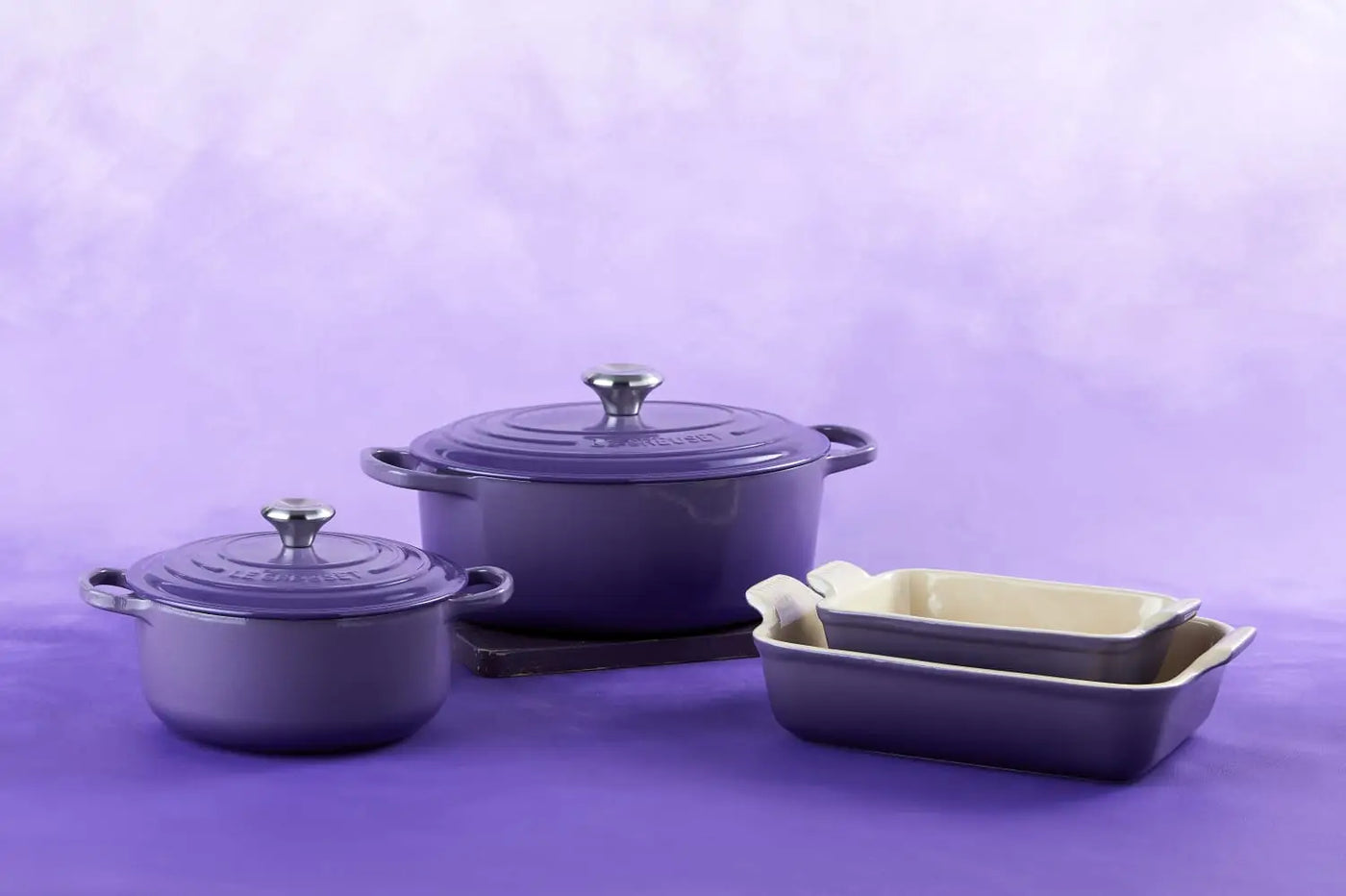Le Creuset Ultra Violet Casseroles and Roasters