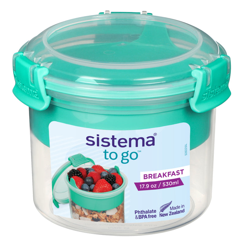 Dexam Sistema Breakfast To Go Round Box 530ml Assorted Colours
