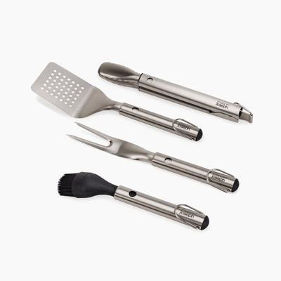 Joseph Joseph GrillOut 4-Piece Stainless-Steel BBQ Utensil Set with Storage Case (15153133388154) (15153277501818)