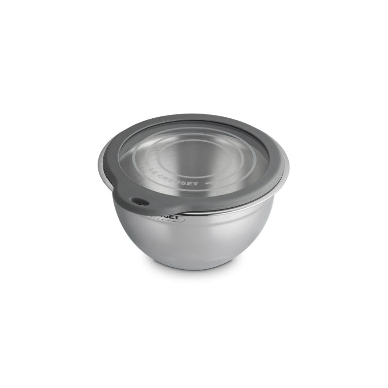 Le Creuset Mixing Bowl with Glass Lid 19cm S/S (14931700547962)