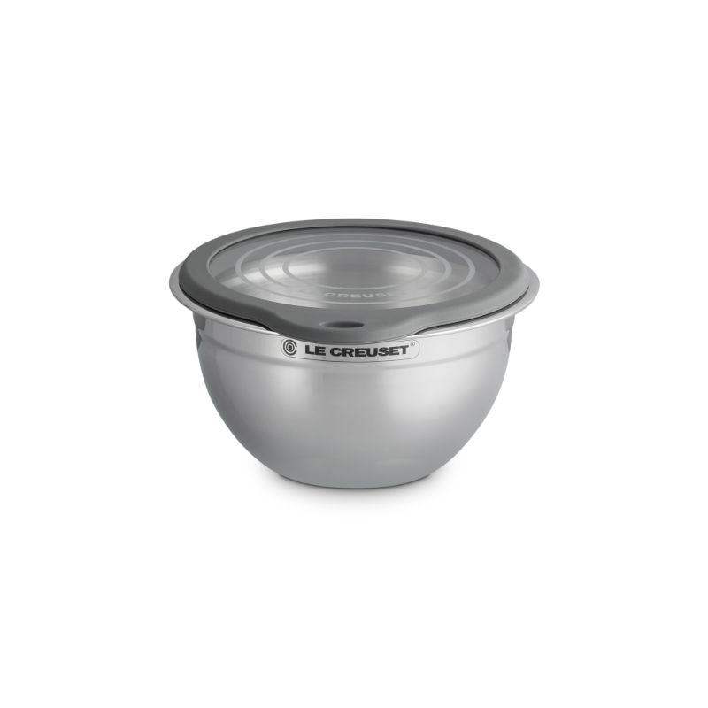 Le Creuset Mixing Bowl with Glass Lid 19cm S/S (14931700547962)