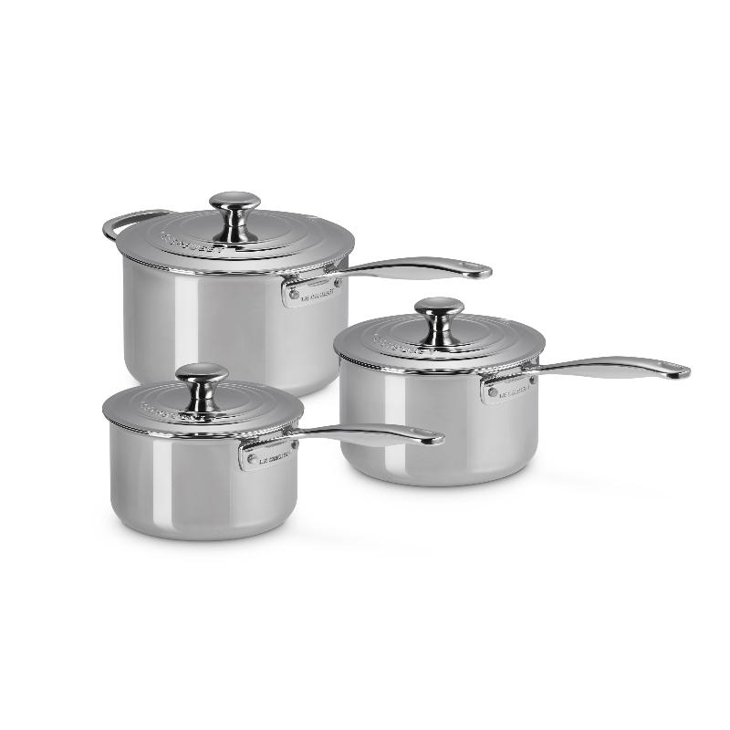 Signature S/S 3pc Saucepan Set (321123) (7311020392506)