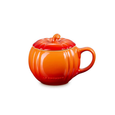 Le Creuset Stoneware Pumpkin Mug with Lid 400ml