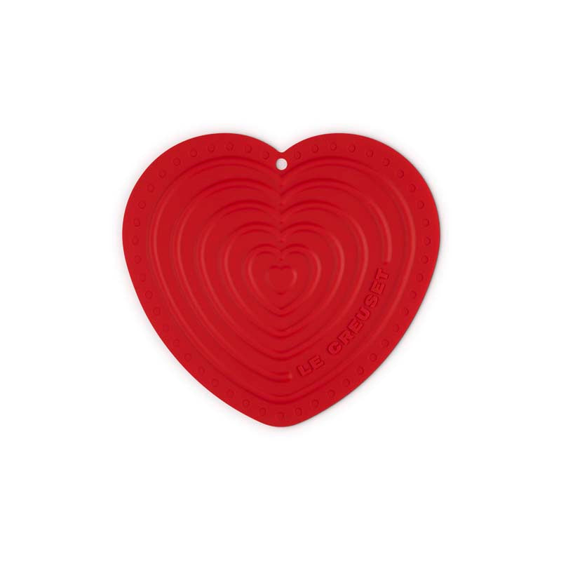 Le Creuset Heart Shaped Trivet Cerise (14931703464314)