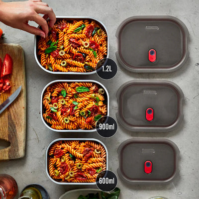 Black & Blum Stainless Steel Meal Prep Food Box - Set of 3 (15175094665594)