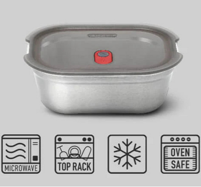 Black & Blum Stainless Steel Meal Prep Food Box - Set of 3 (15175094665594)