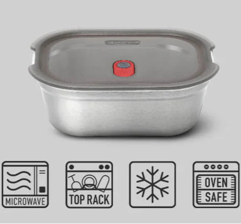 Black & Blum Stainless Steel Meal Prep Food Box - Set of 3 (15175094665594)