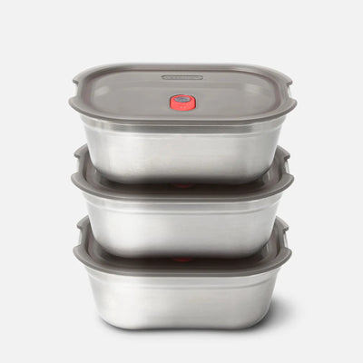 Black & Blum Stainless Steel Meal Prep Food Box - Set of 3 (15175094665594)