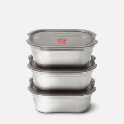 Black & Blum Stainless Steel Meal Prep Food Box - Set of 3 (15175094665594)