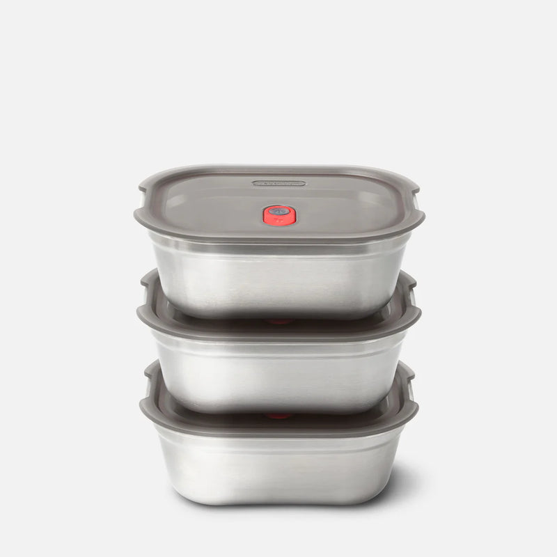 Black & Blum Stainless Steel Meal Prep Food Box - Set of 3 (15175094665594)