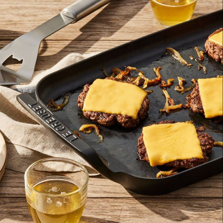 Le Creuset Cast Iron Outdoor Collection Rectangular Griddle 40cm Matte ...