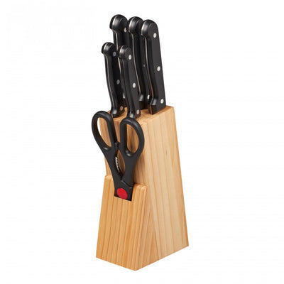 Chef Aid Pine Knife Block Set (7208839512122)