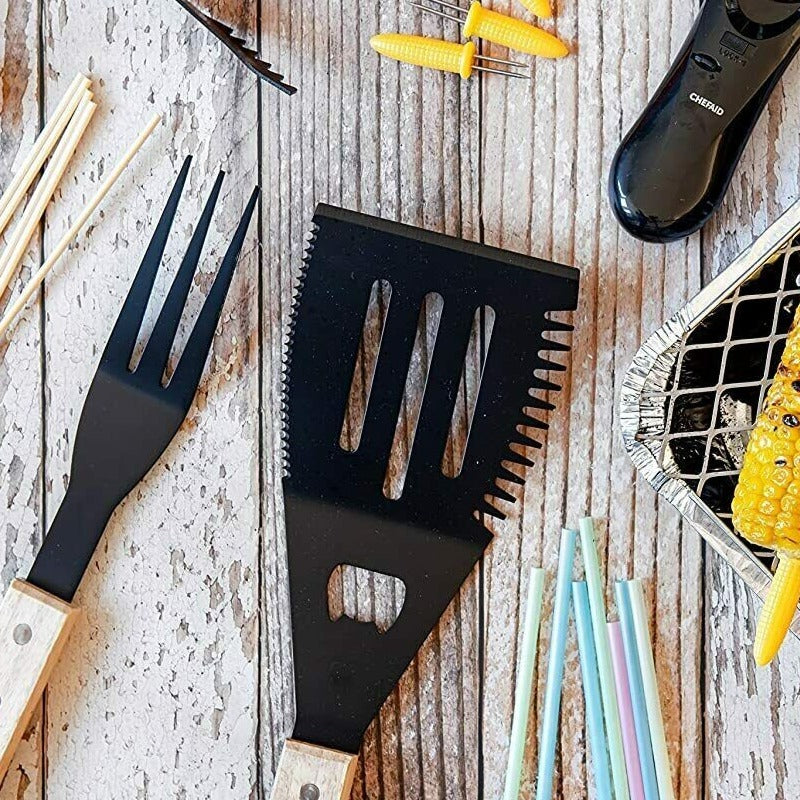 Chef aid spatula with serrated edge (6892220809274)