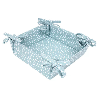 Dexam Sintra Recycled Cotton Spotted Bread Basket - Duck Egg (253460) (7244783550522)