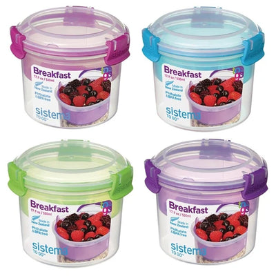 Dexam Sistema Breakfast To Go Round Box 530ml Assorted Colours (2368262078522)