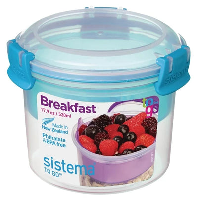 Dexam Sistema Breakfast To Go Round Box 530ml Assorted Colours (2368262078522)