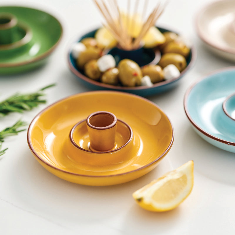 Dexam Sintra Glazed Terracotta Olive Dish