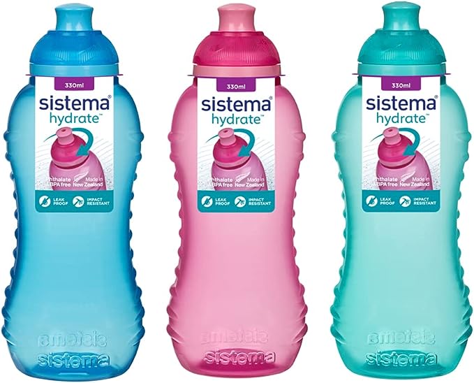 Dexam Sistema Squeeze Bottle 460ml Assorted Colours
