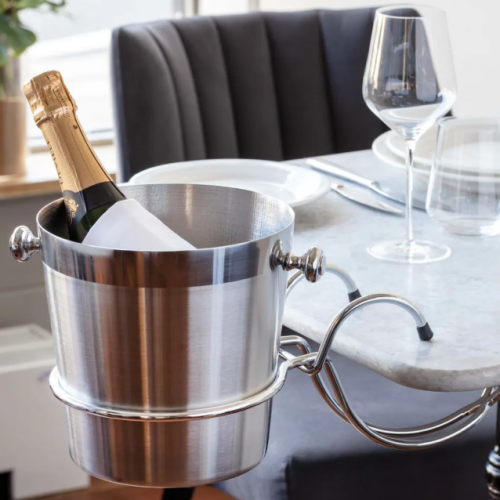 Elia Double Wall Wine Cooler Satin & Steel (15314624905594)