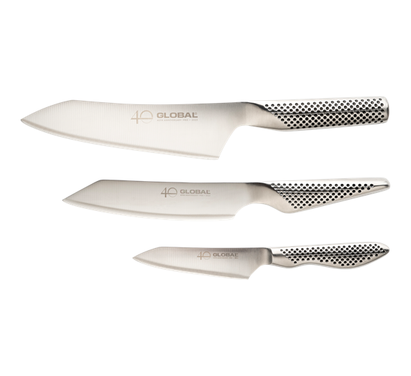 Global G-458110 AN 40th Anniversary 3 Piece Knife Set (14810078937466)