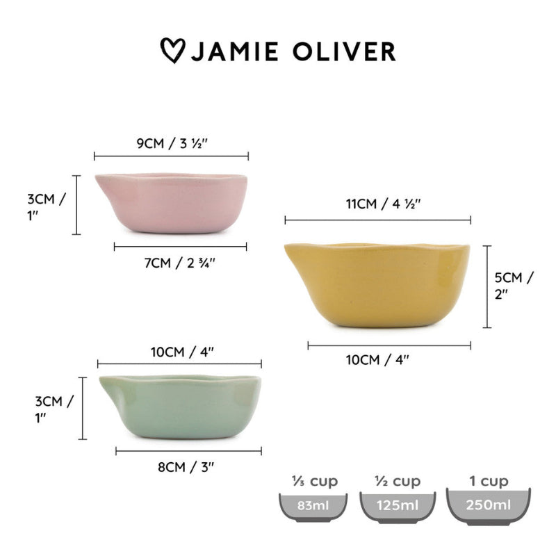 Jamie Oliver Big Love Pinch Me Pots, Set Of 3 (15109190910330)